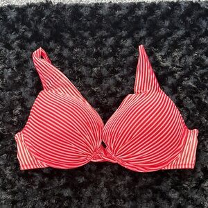 Victoria's Secret Red and White Striped Bra